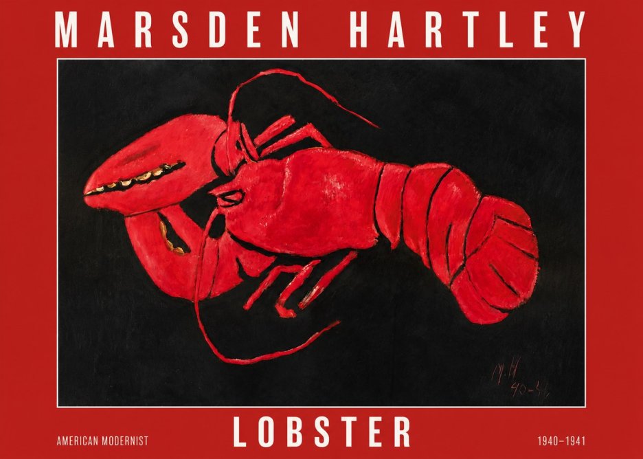 Marsden Hartley Lobster No2 - Póster