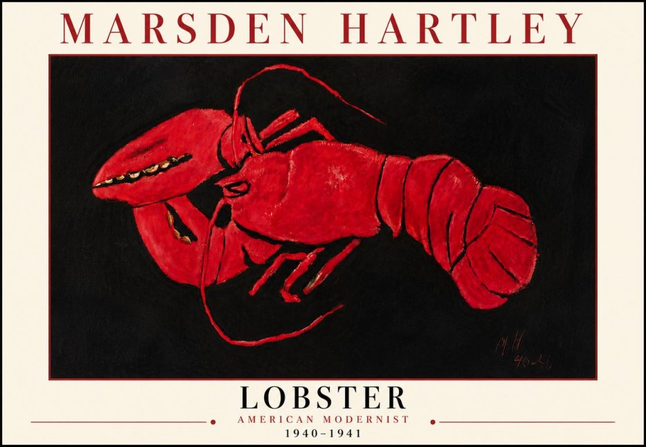 Marsden Hartley Lobster No6 - Póster
