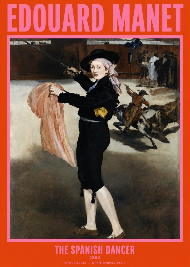 Édouard Manet The Little Bullfighter No3 - Póster