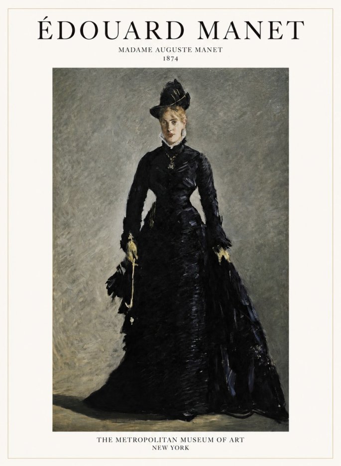 Édouard Manet Madame Auguste Manet No1 - Póster