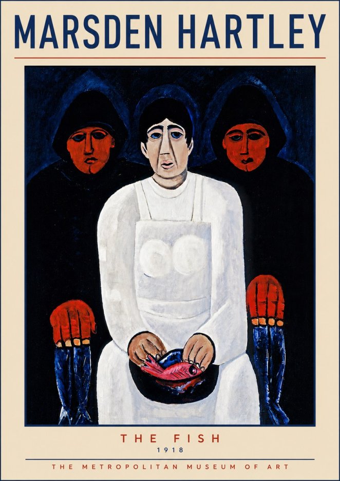 Marsden Hartley The Fish No5 - Póster