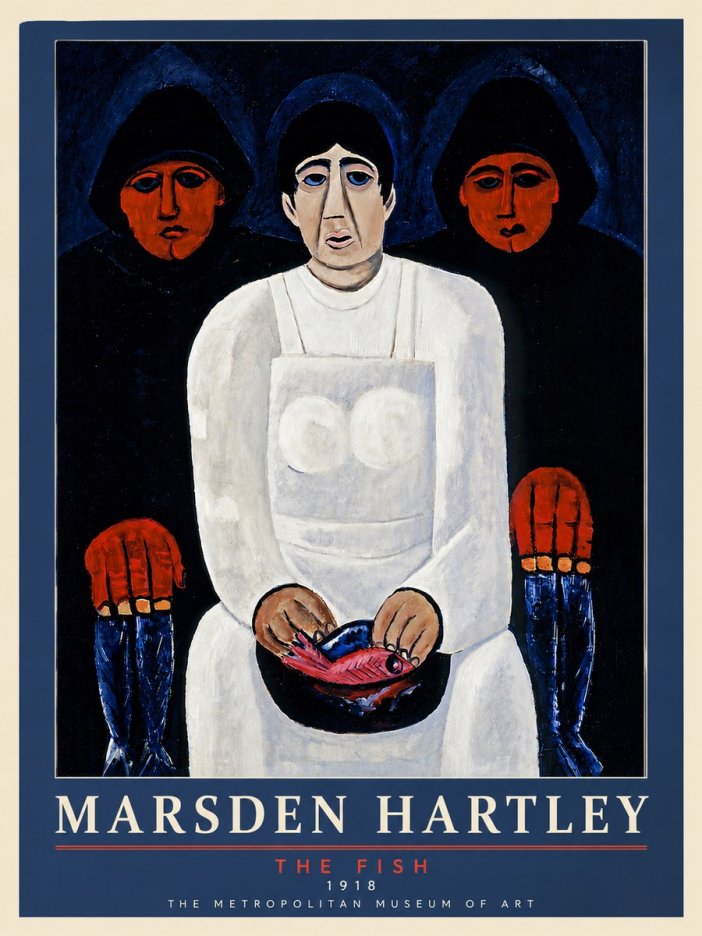 Marsden Hartley The Fish No6 - Póster