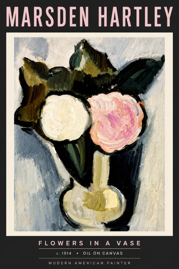 Marsden Hartley Flowers in a Vase No6 - Póster
