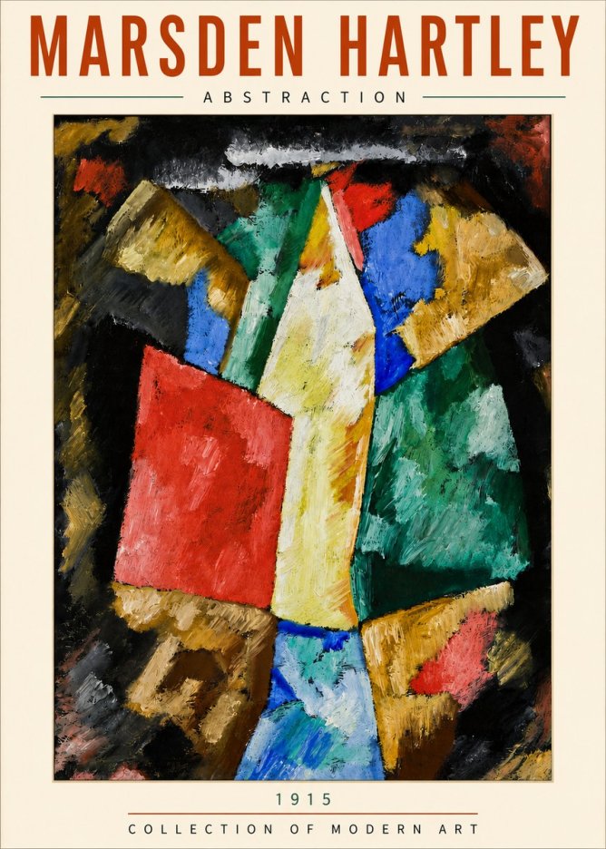 Marsden Hartley Abstraction No5 - Póster