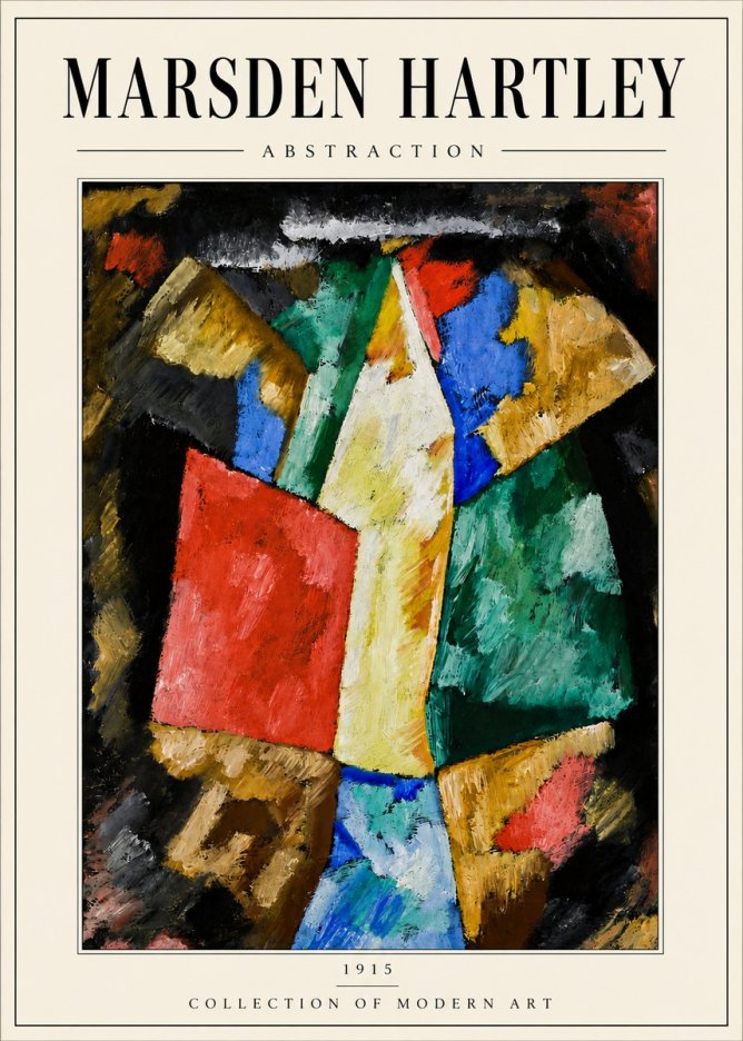 Marsden Hartley Abstraction No6 - Póster