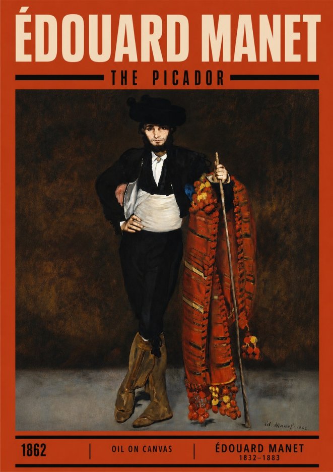 Édouard Manet The Picador No3 - Póster
