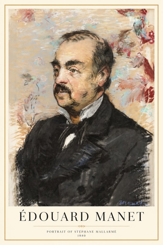 Édouard Manet Portrait of Stéphane Mallarmé I No1 - Póster