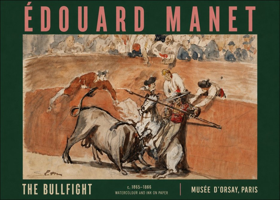 Édouard Manet The Bullfight I No5 - Póster