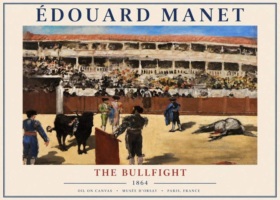 Édouard Manet The Bullfight II No3 - Póster