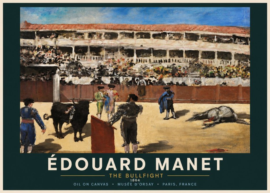 Édouard Manet The Bullfight II No4 - Póster
