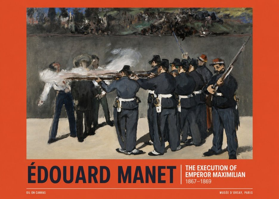 Édouard Manet The Execution of Emperor Maximilian No6 - Póster