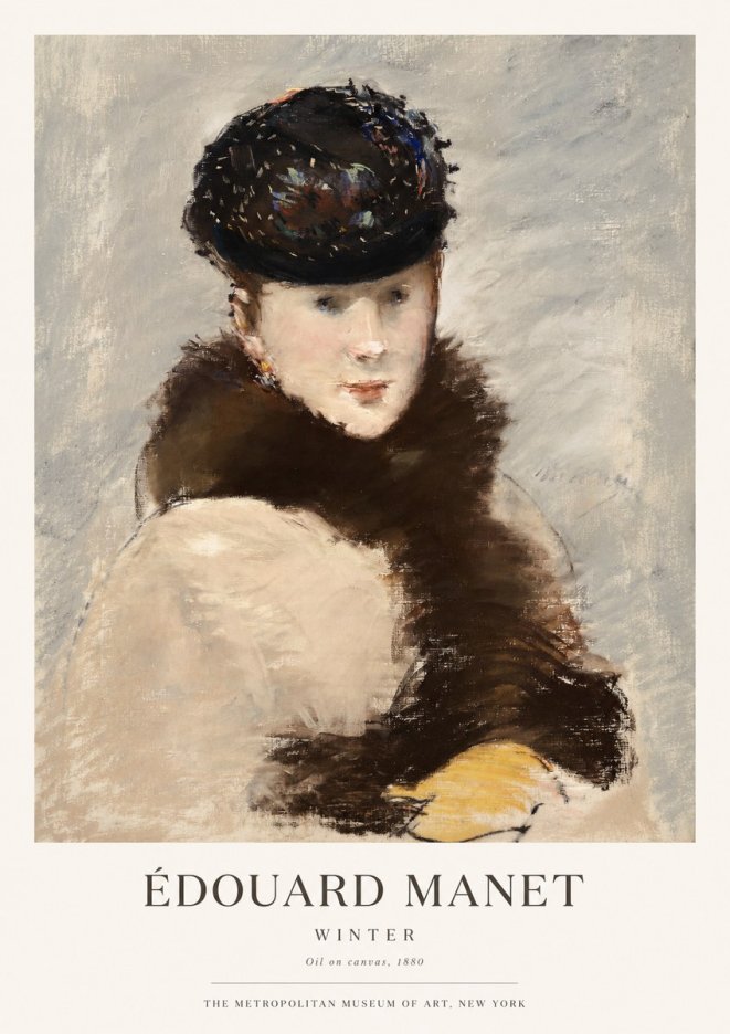 Édouard Manet Winter No1 - Póster