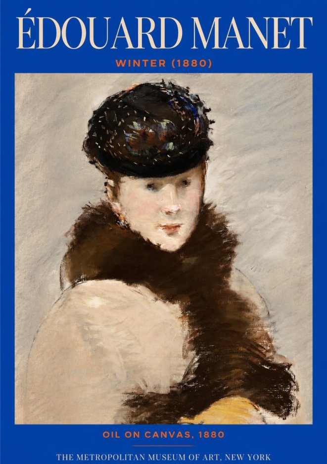 Édouard Manet Winter No2 - Póster