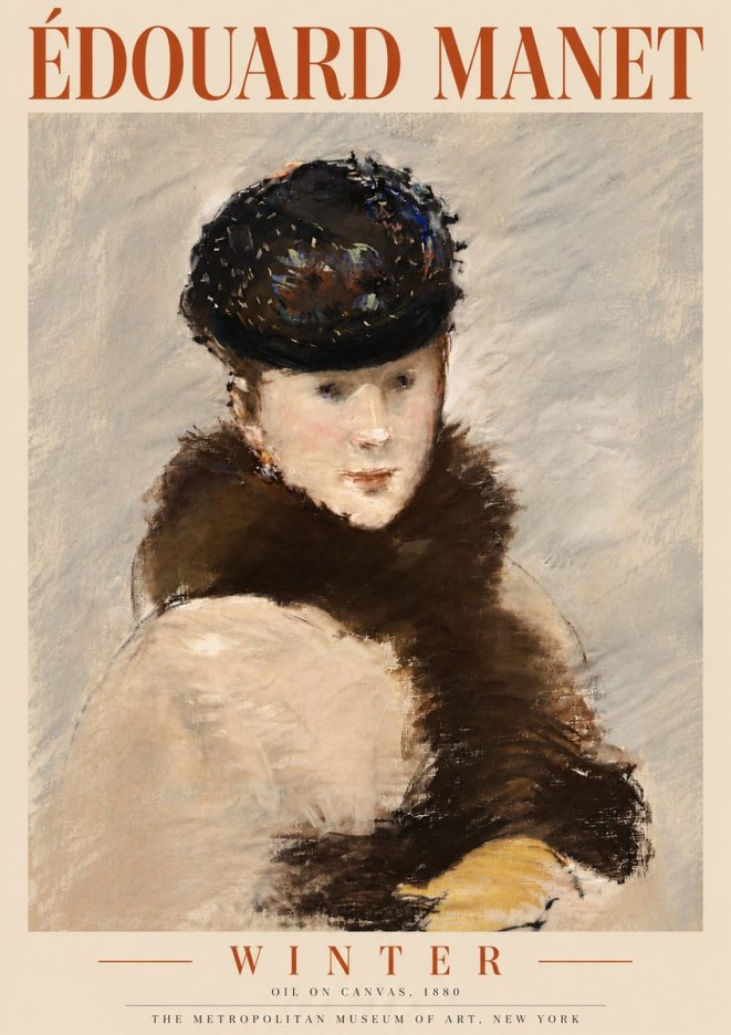 Édouard Manet Winter No5 - Póster