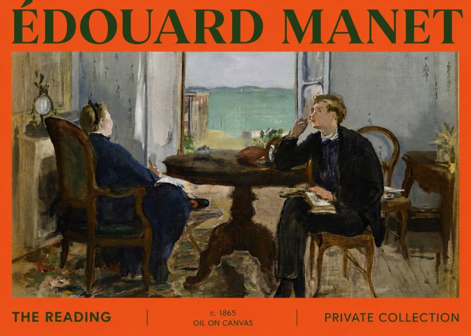 Édouard Manet The Reading No2 - Póster