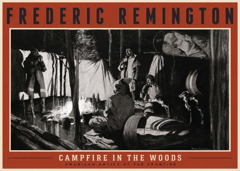 Frederic Remington A Trapper's Camp No2 - Póster