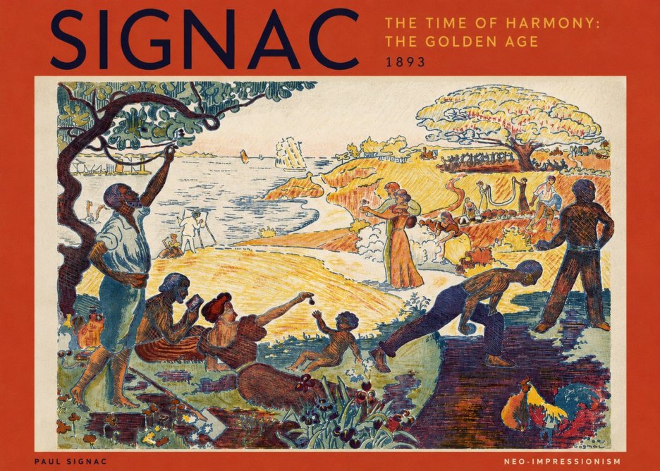 Signac The Time of Harmony: the Golden Age No3 - Póster