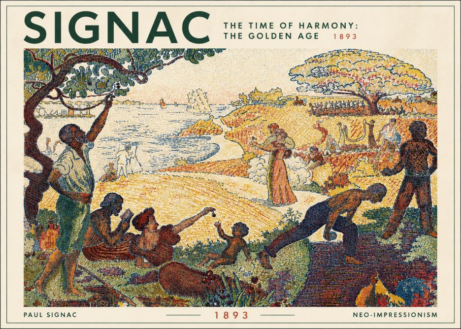 Signac The Time of Harmony: the Golden Age No4 - Póster