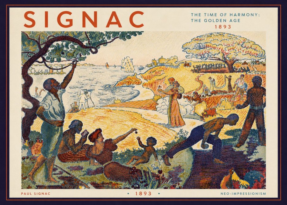 Signac The Time of Harmony: the Golden Age No6 - Póster