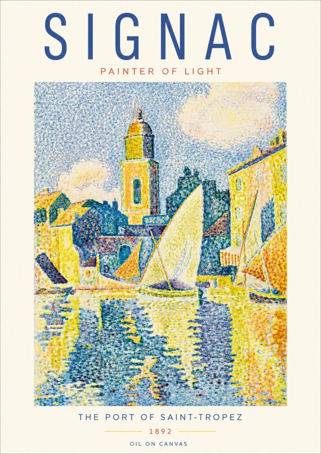 Signac The Port of Saint-tropez No3 - Póster