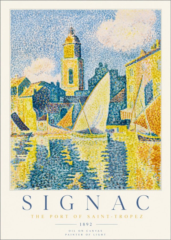 Signac The Port of Saint-tropez No5 - Póster