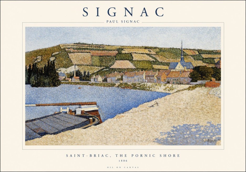 Signac Saint-briac, the Pornic Shore No1 - Póster