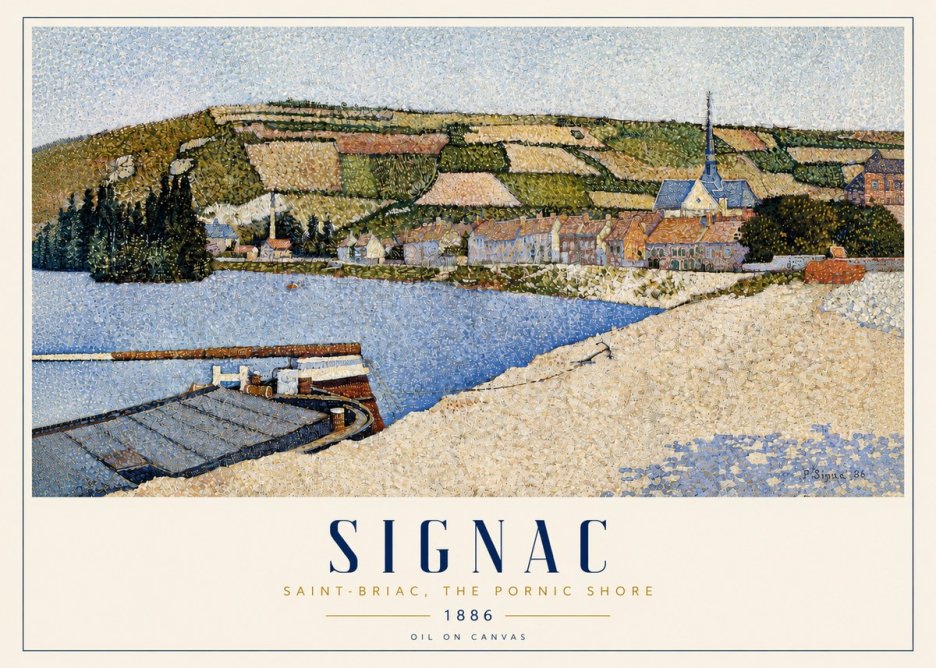 Signac Saint-briac, the Pornic Shore No3 - Póster