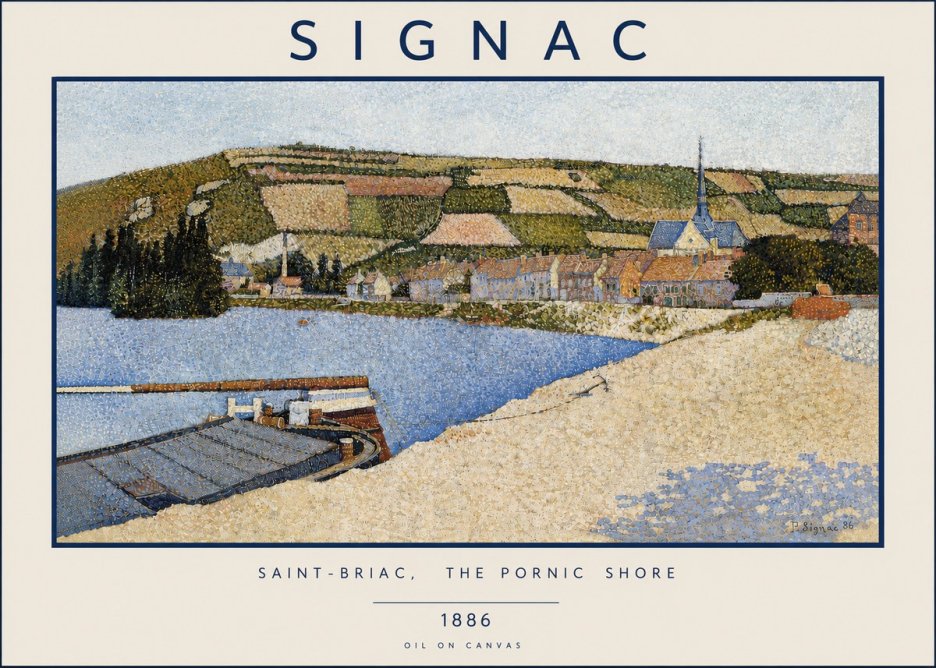 Signac Saint-briac, the Pornic Shore No4 - Póster