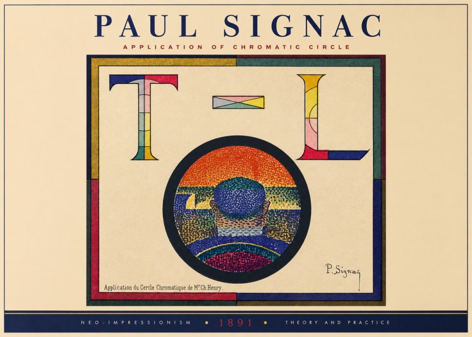 Signac Application of Chromatic Circle No2 - Póster