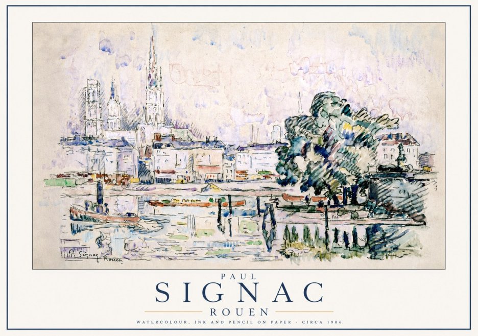 Signac Rouen No3 - Póster