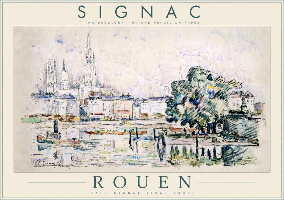 Signac Rouen No4 - Póster