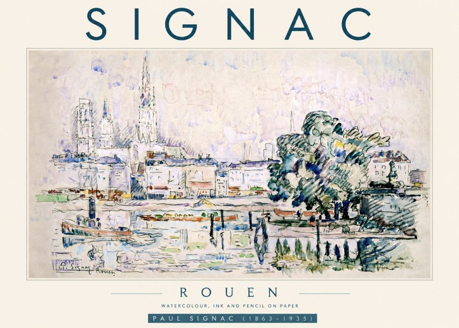 Signac Rouen No5 - Póster