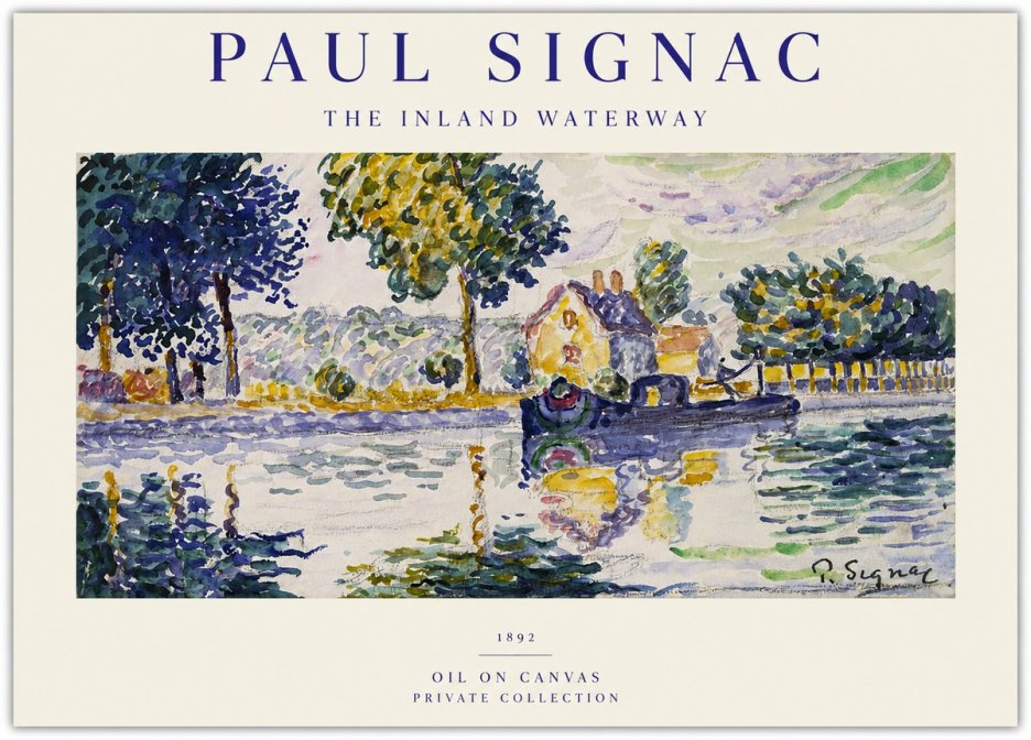Signac The Inland Waterway No1 - Póster