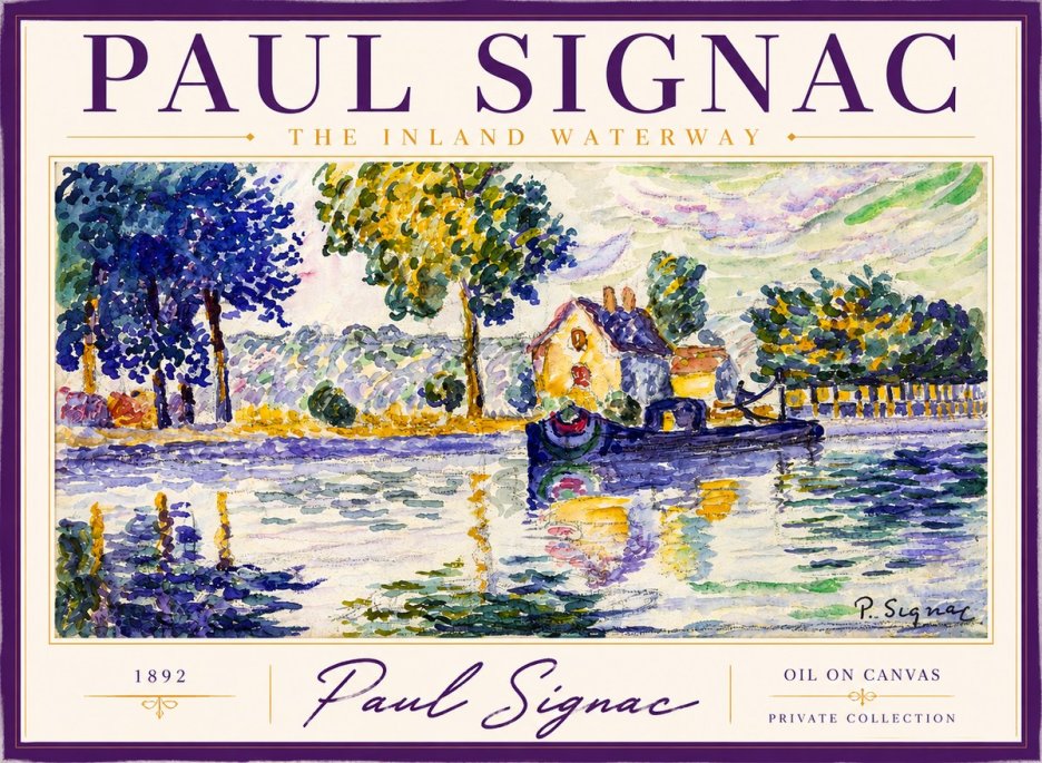 Signac The Inland Waterway No2 - Póster