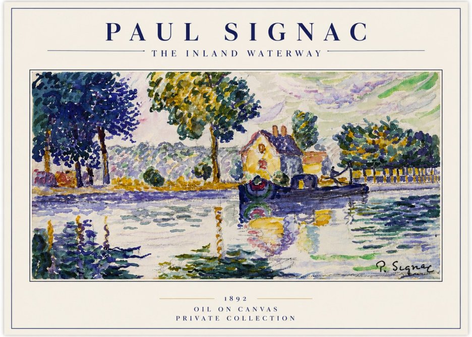 Signac The Inland Waterway No3 - Póster