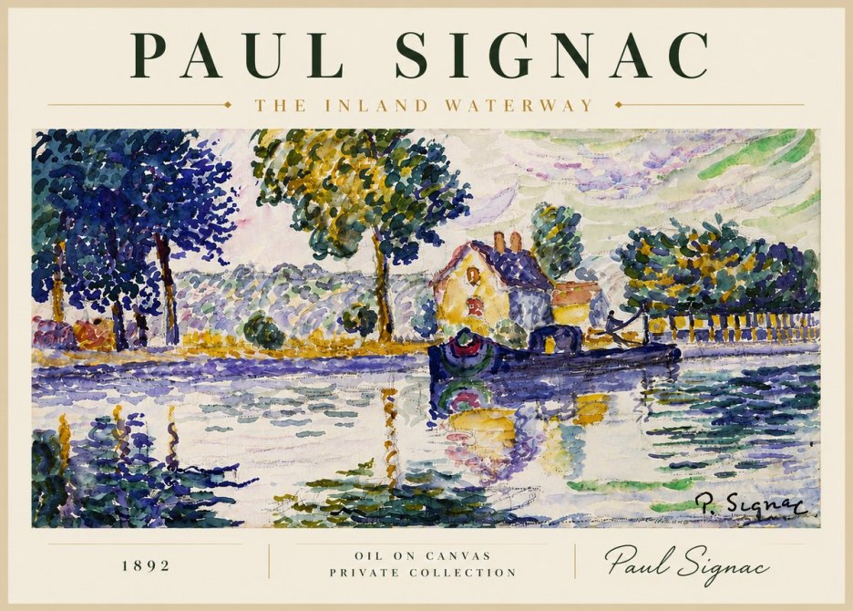 Signac The Inland Waterway No4 - Póster