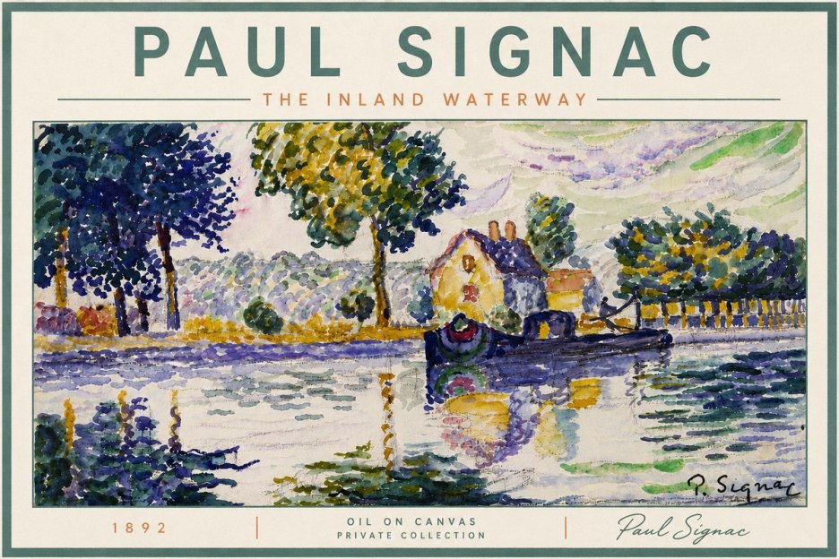 Signac The Inland Waterway No6 - Póster