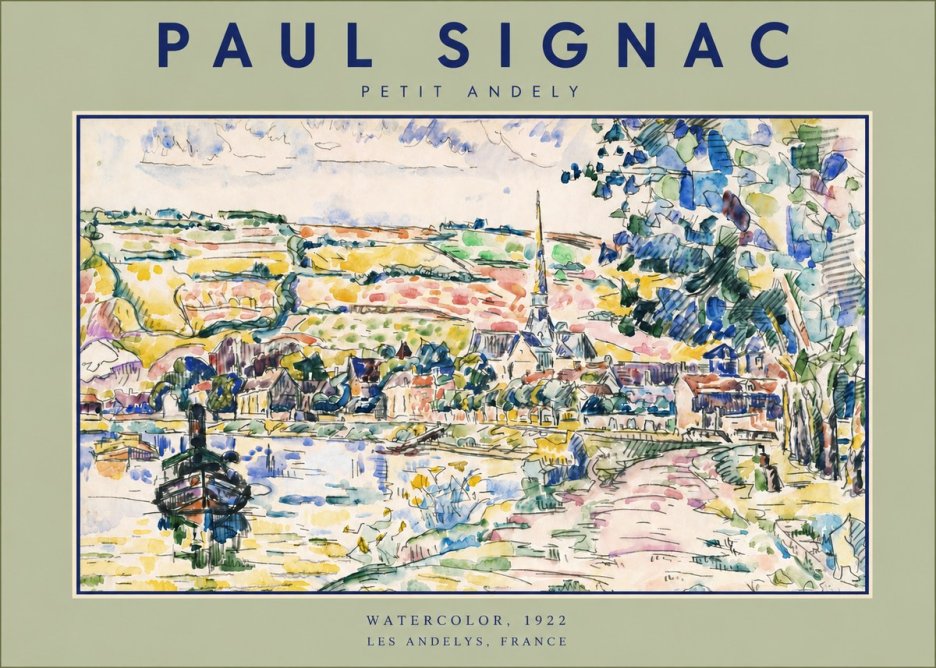Signac Petit Andely No3 - Póster