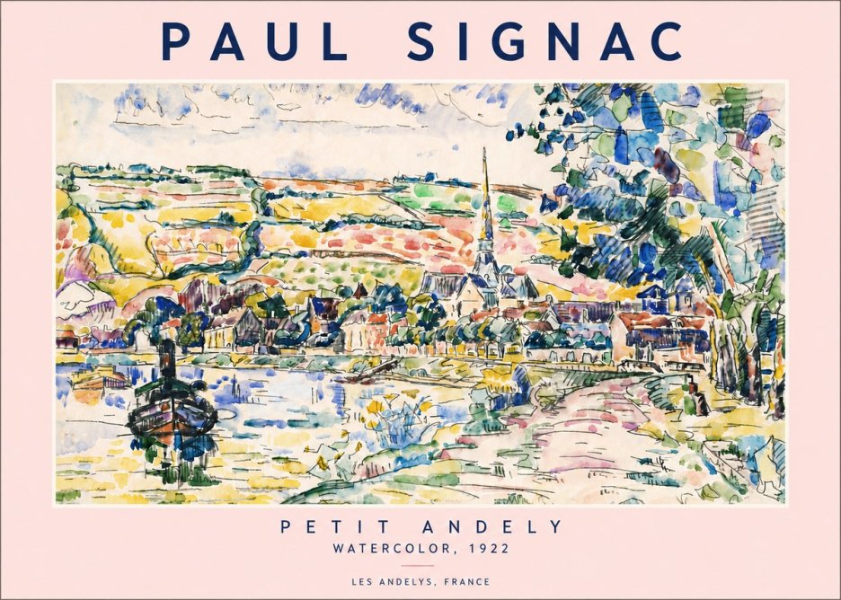 Signac Petit Andely No6 - Póster