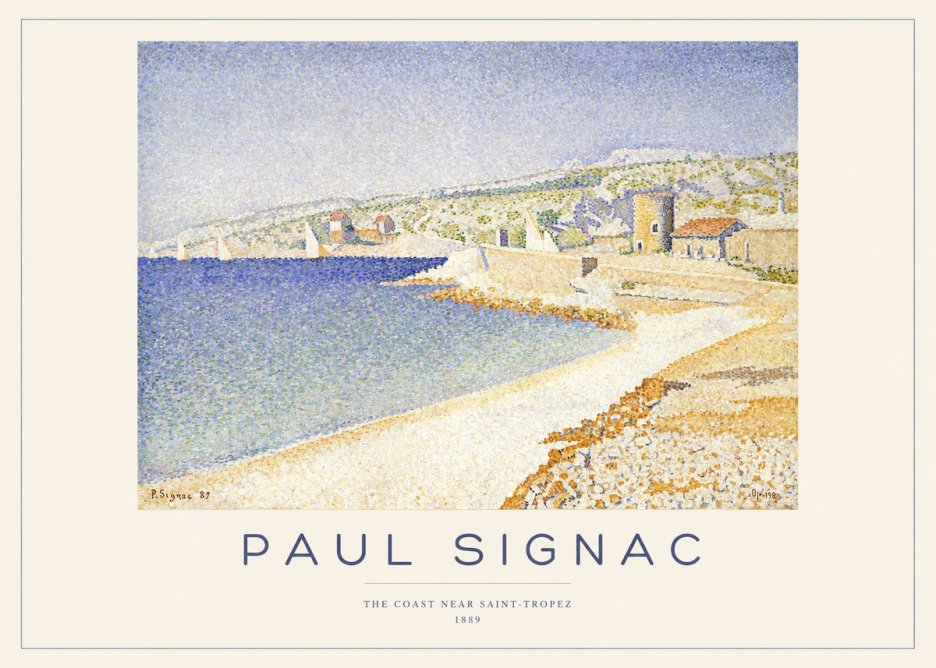 Signac The Coast Near Saint-tropez No1 - Póster