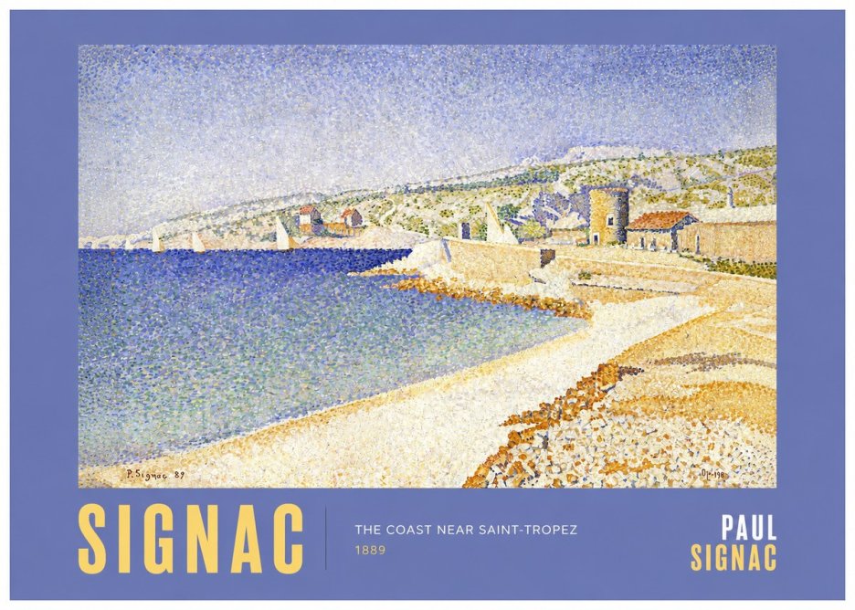 Signac The Coast Near Saint-tropez No2 - Póster