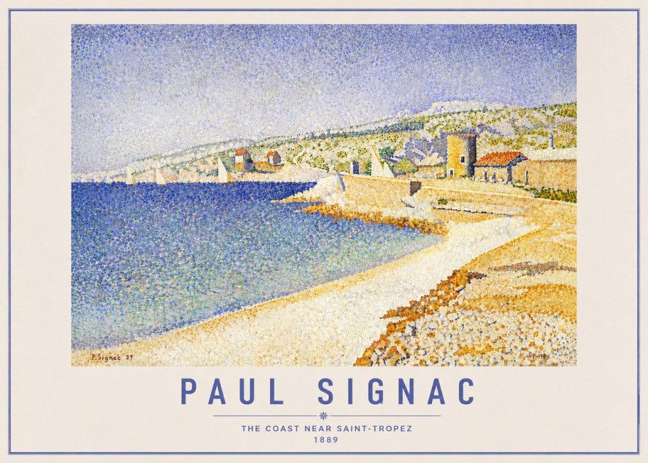 Signac The Coast Near Saint-tropez No6 - Póster