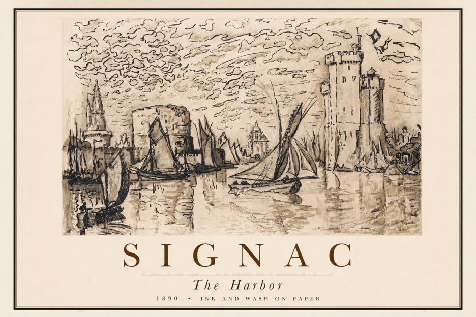 Signac The Harbor II No2 - Póster