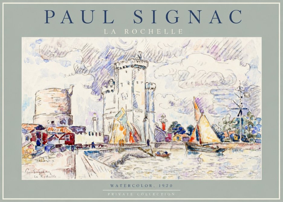Signac La Rochelle III No4 - Póster