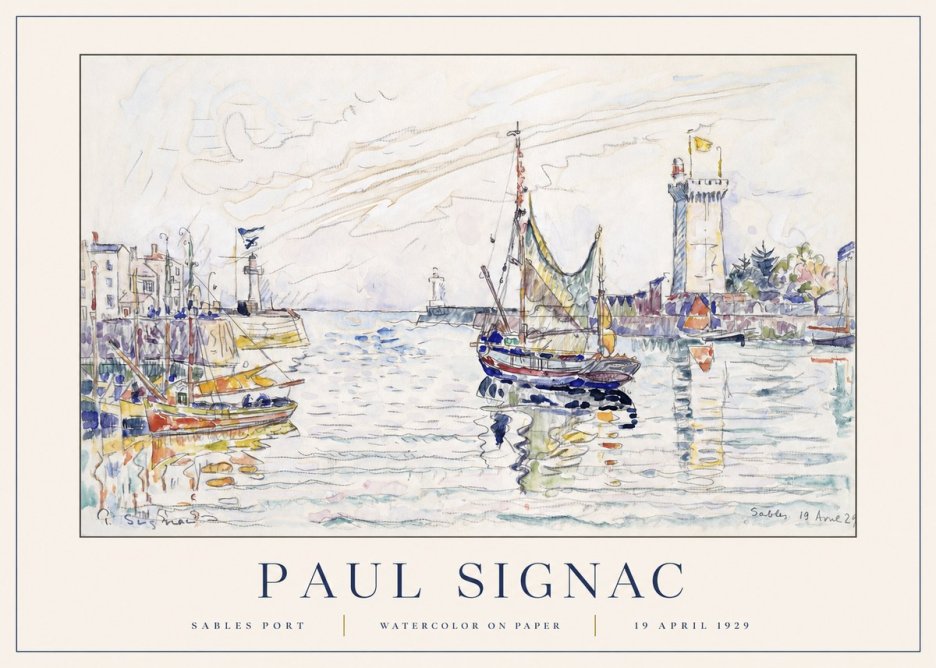 Signac Sables Port No1 - Póster