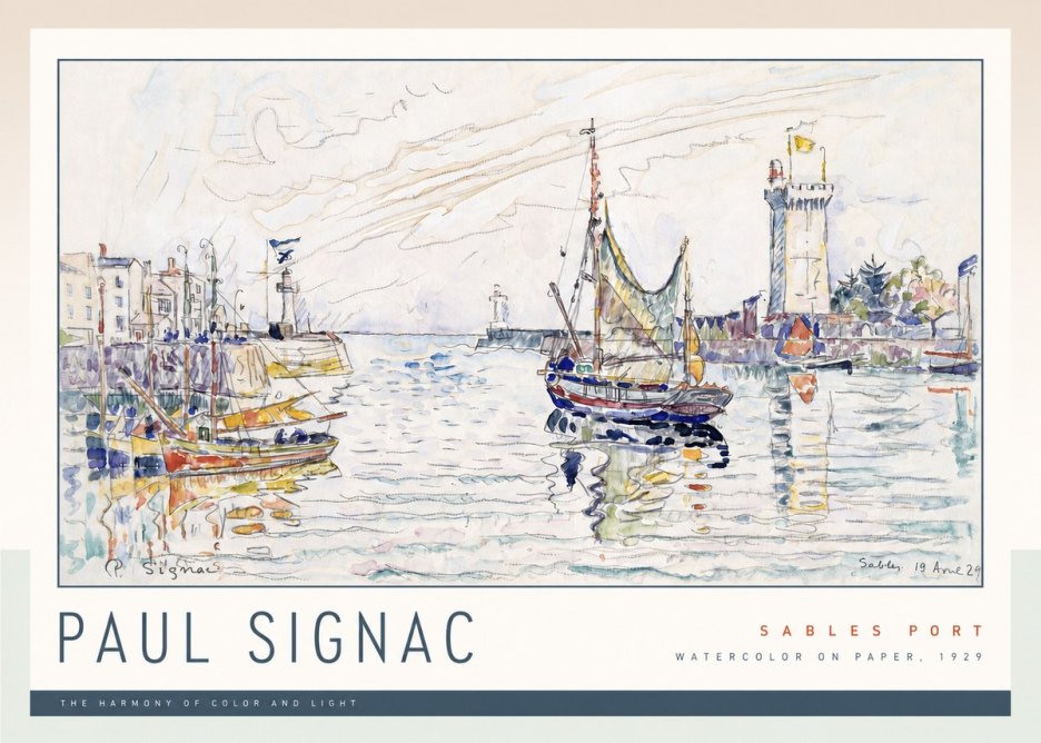 Signac Sables Port No2 - Póster