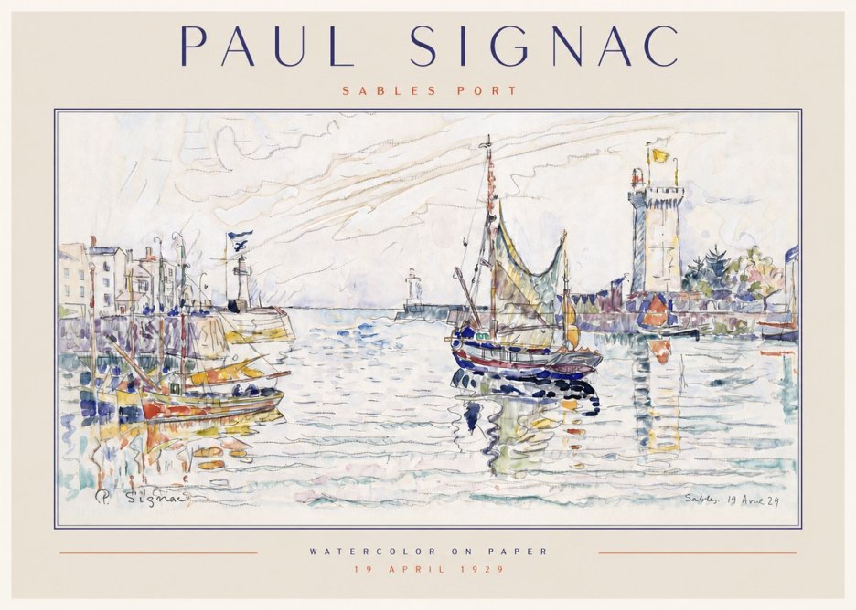 Signac Sables Port No3 - Póster