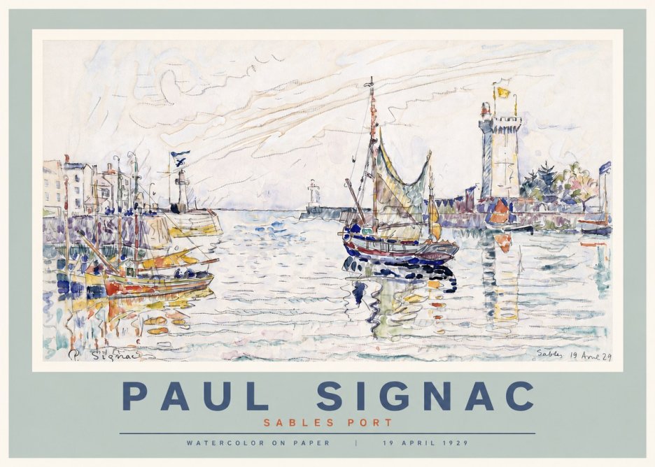 Signac Sables Port No4 - Póster