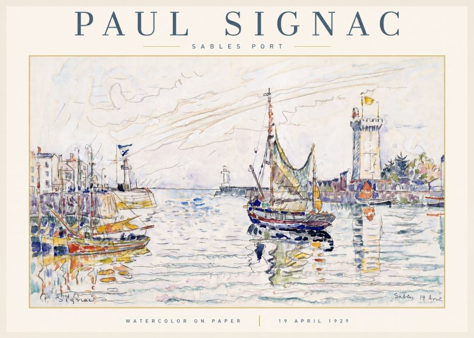 Signac Sables Port No5 - Póster