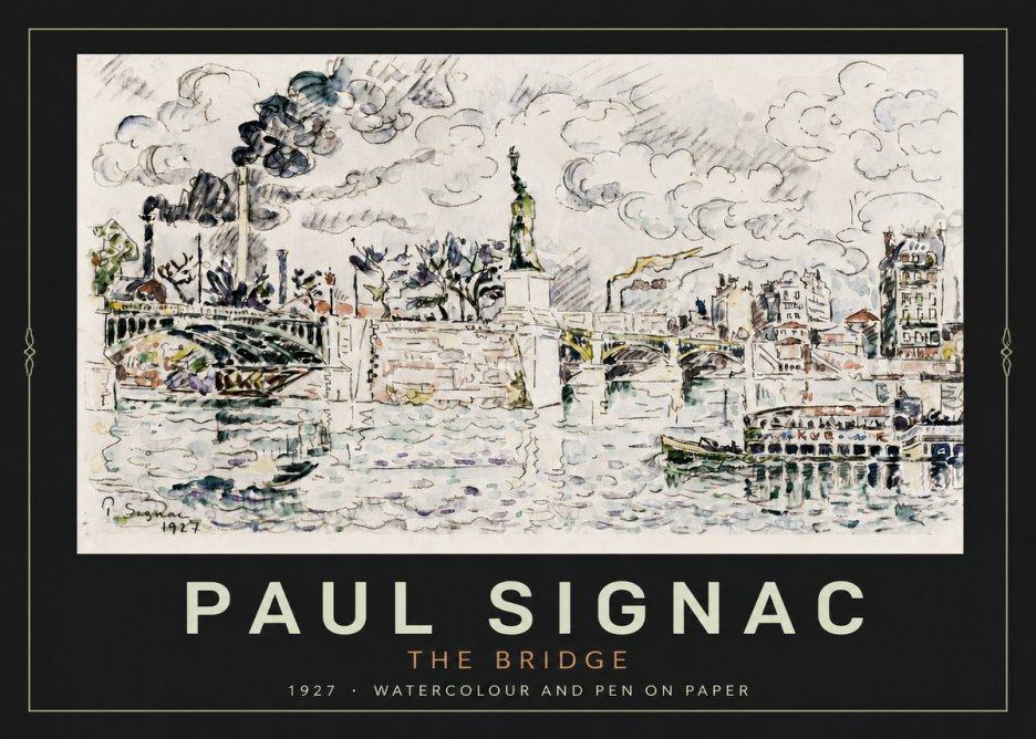 Signac The Bridge II No4 - Póster